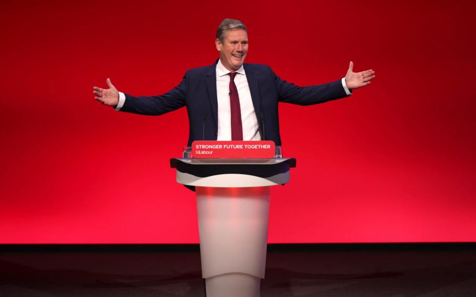 Sir Keir Starmer has made a few jokes as he looks to reconnect with Labour members - Getty