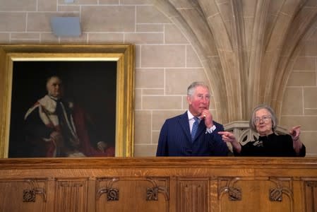 FILE PHOTO: Charles, the Prince of Wales and Camilla, the Duchess of Cornwall visit the Supreme Court to commemorate its 10th anniversary, in London