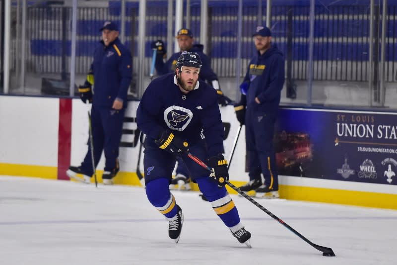 FILE PHOTO: NHL: St. Louis Blues-Workouts