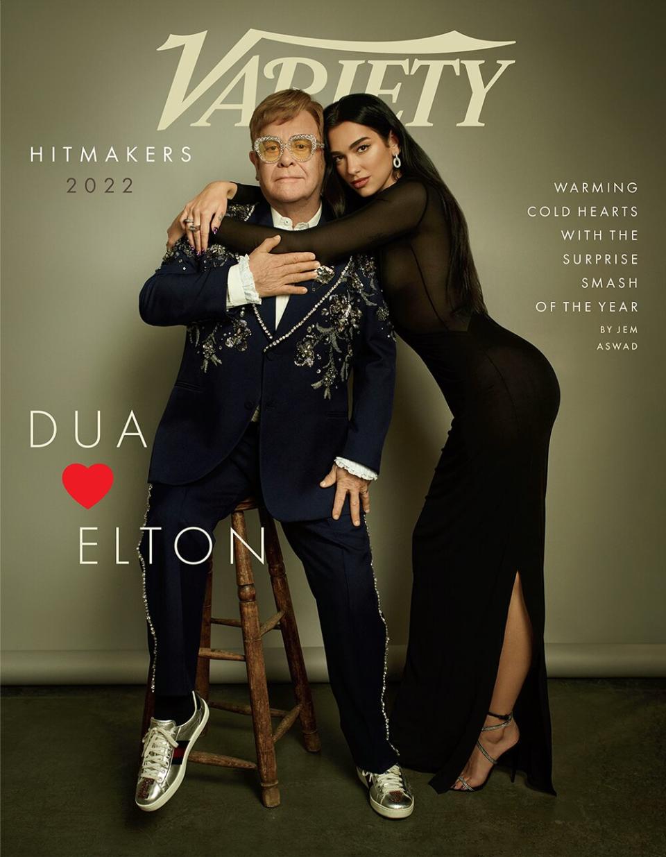 Elton John and Dua Lipa are Variety's Hitmakers of the Year