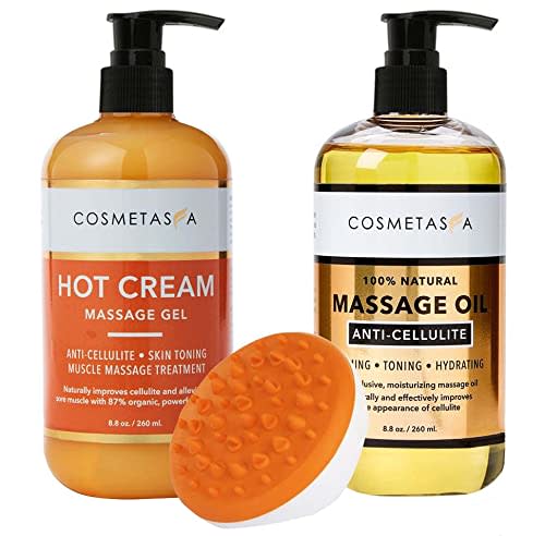 Cosmetasa Cellulite Massage Oil, Gel & Mitt