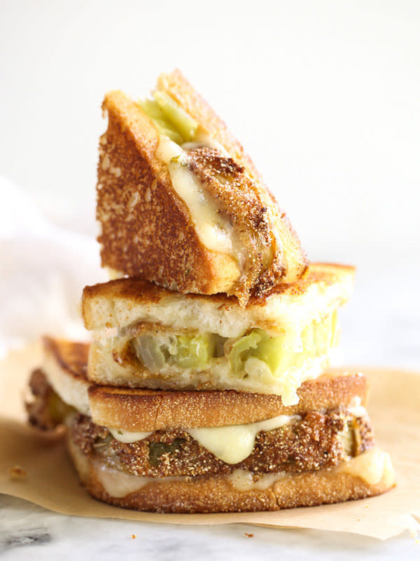 <strong>Get the <a href="https://www.foodiecrush.com/fried-green-tomatoes-grilled-cheese-sandwich/" target="_blank">Fried Green Tomatoes Grilled Cheese Sandwich</a> recipe from Foodie Crush</strong>