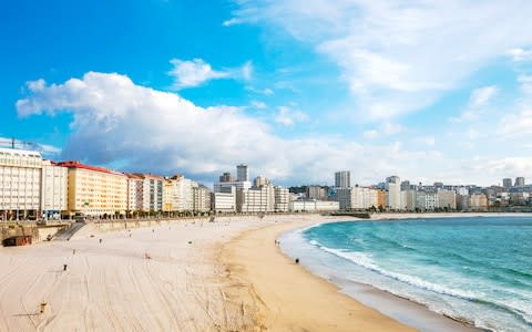 La Coruna's sandy shore - Credit: ISTOCK