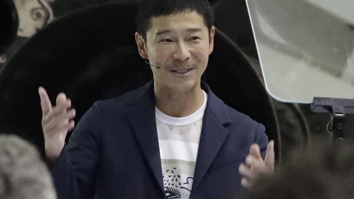 Japanese billionaire Yusaku Maezawa (AP)