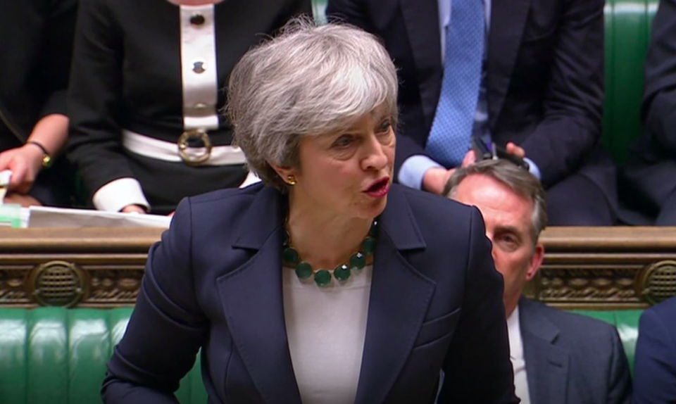 <em>Theresa May has been urged to resign after suffering yet another humiliating Brexit defeat (PA)</em>