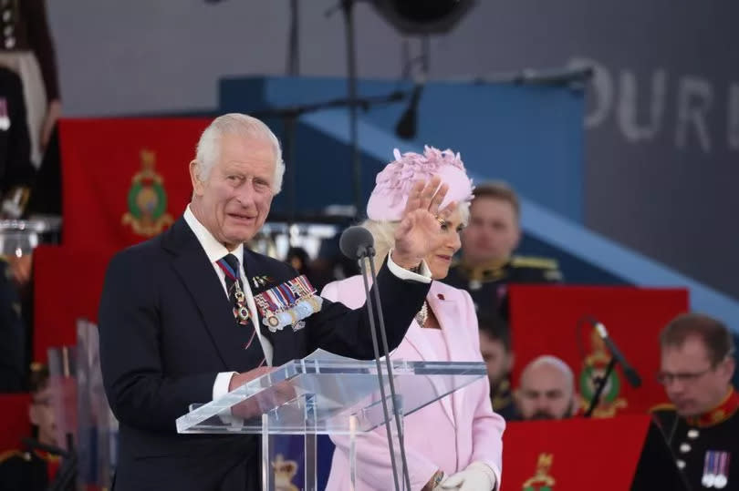 King Charles speaking at the 80th anniversary of D-Day in Southsea