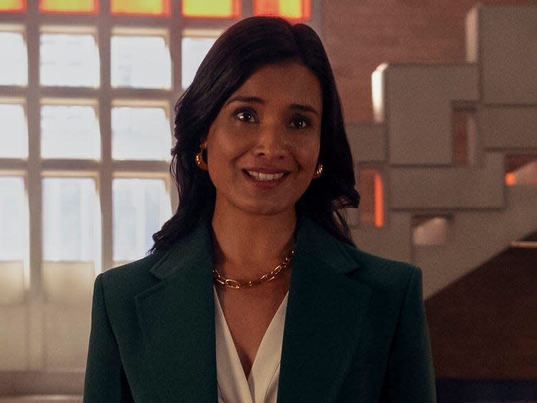 Shelley Conn as Indira Shetty on season one of "Gen V."