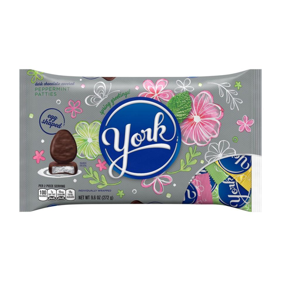 1) York Dark Chocolate Peppermint Patties Eggs