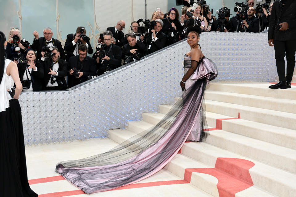 Quinta Brunson attends The 2023 Met Gala Celebrating "Karl Lagerfeld: A Line Of Beauty" at The Metropolitan Museum of Art