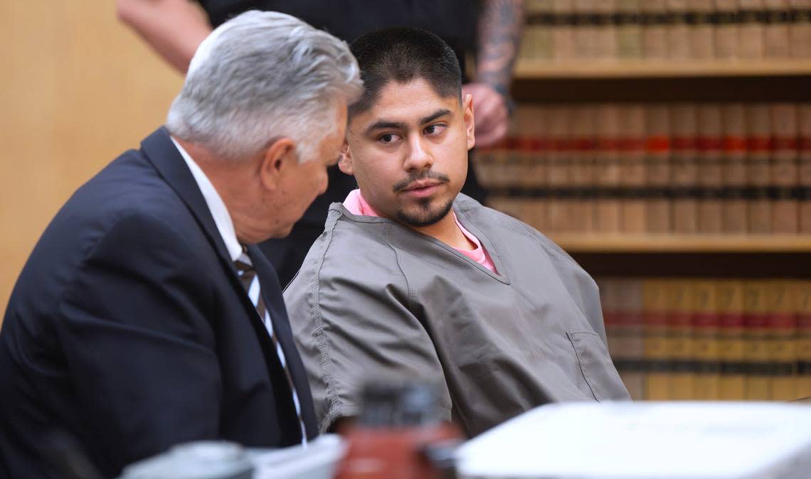 Adrian Sanchez-Radilla was sentenced to 87 years in prison on Friday, Aug. 16, 2024, during his sentencing hearing in Pierce County Superior Court for his first-degree murder conviction and other charges in the shooting death of Samuel Antonio Garza Gonzalez in Tacoma in 2022.