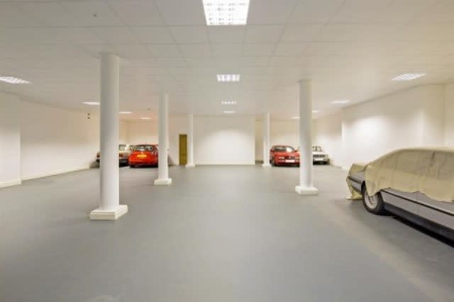 The huge car showroom