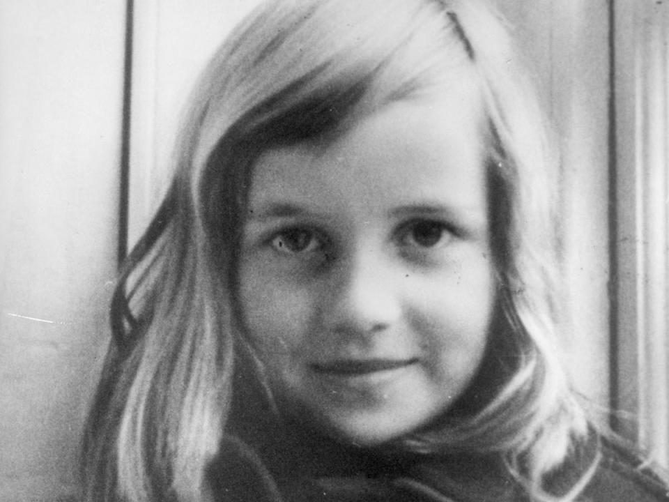 Young Princess Diana smiling