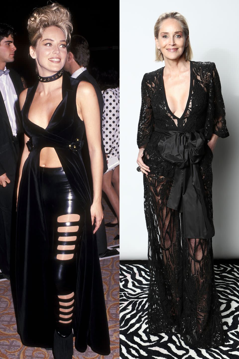 Sharon Stone 1992 v. Now