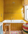 <p> &#x2018;We always recommend being adventurous when it comes to color in bathrooms, as secondary spaces they&#x2019;re a great place to experiment,&#x2019; says Lucy Barlow, creative director, Barlow &amp; Barlow.&#xA0; </p> <p> &#x2018;The color drenching trend is a brilliantly bold technique that can really enhance a smaller room. We went for mustard and pink in this family bathroom because it&#x2019;s appropriate for a child&#x2019;s space without being too sickly for any adults who use it as well.&#x2019; </p>