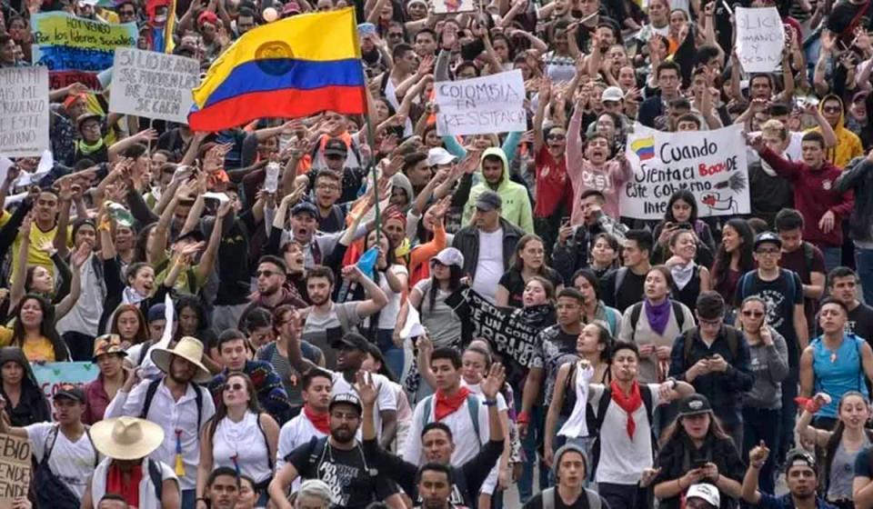 Marchas Colombia. Imagen: GETTY IMAGES
