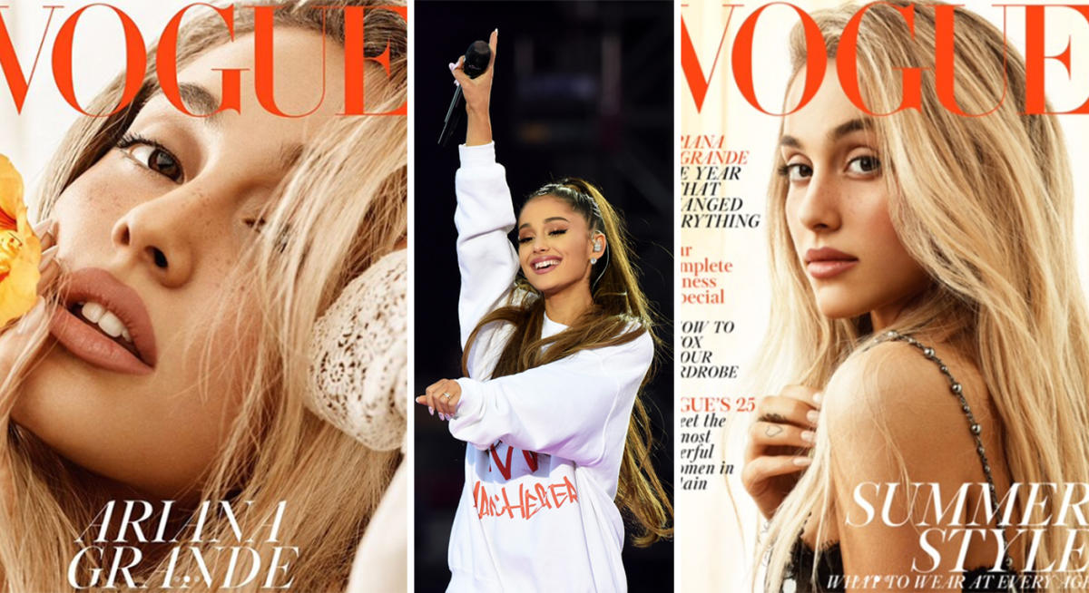 Ariana Grande is blonde, freckled and unrecognisable on the cover of ...