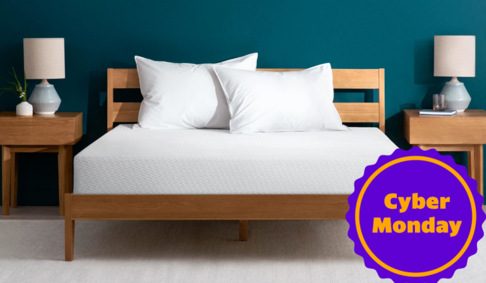 white mattress on wooden bed