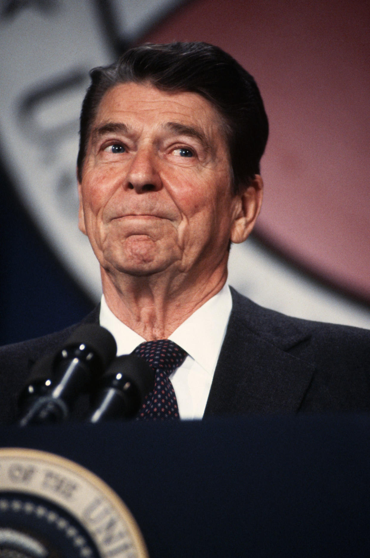 President Reagan Giving a Speech