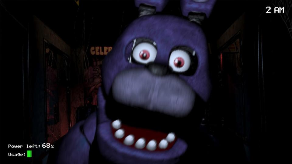 A scene from the first Five Nights at Freddy’s video game.