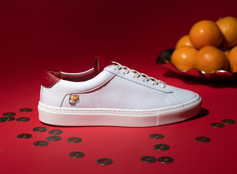 Koio’s Lunar New Year Capri sneaker. - Credit: Andrew Kung for Koio