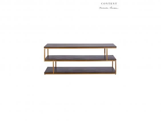 We love the gold effect on this minimalistic coffee table (Next)