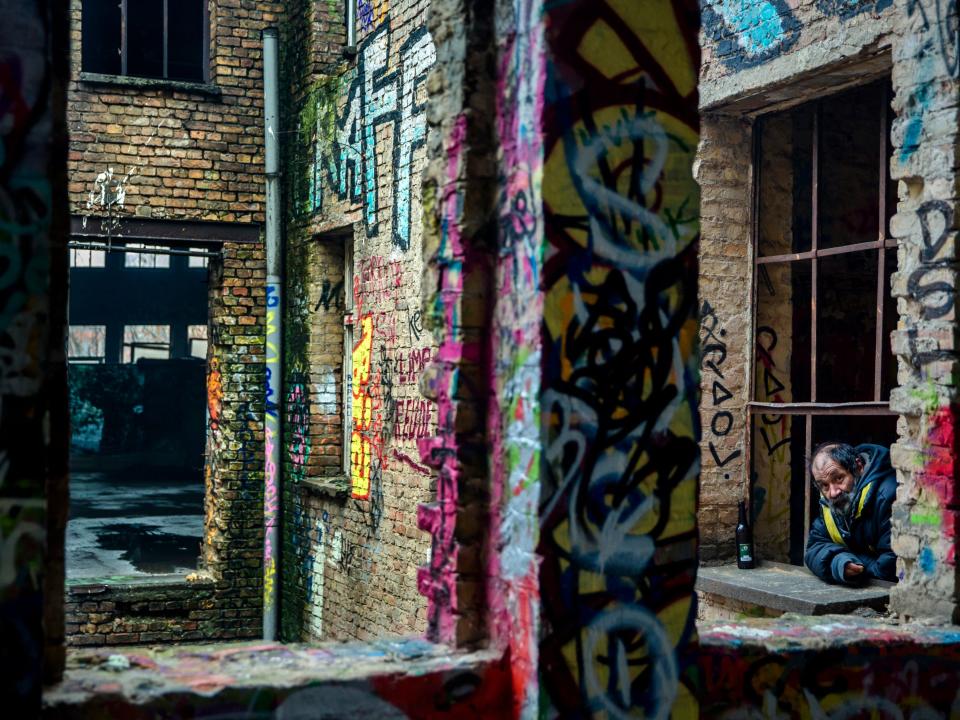 The abandoned  Eisfabrik ice factory in Berlin, Germany.