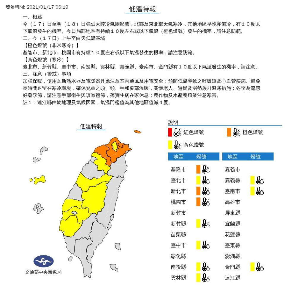 快新聞／「北北基宜」大雨特報 今驟降9°C一整天濕冷 