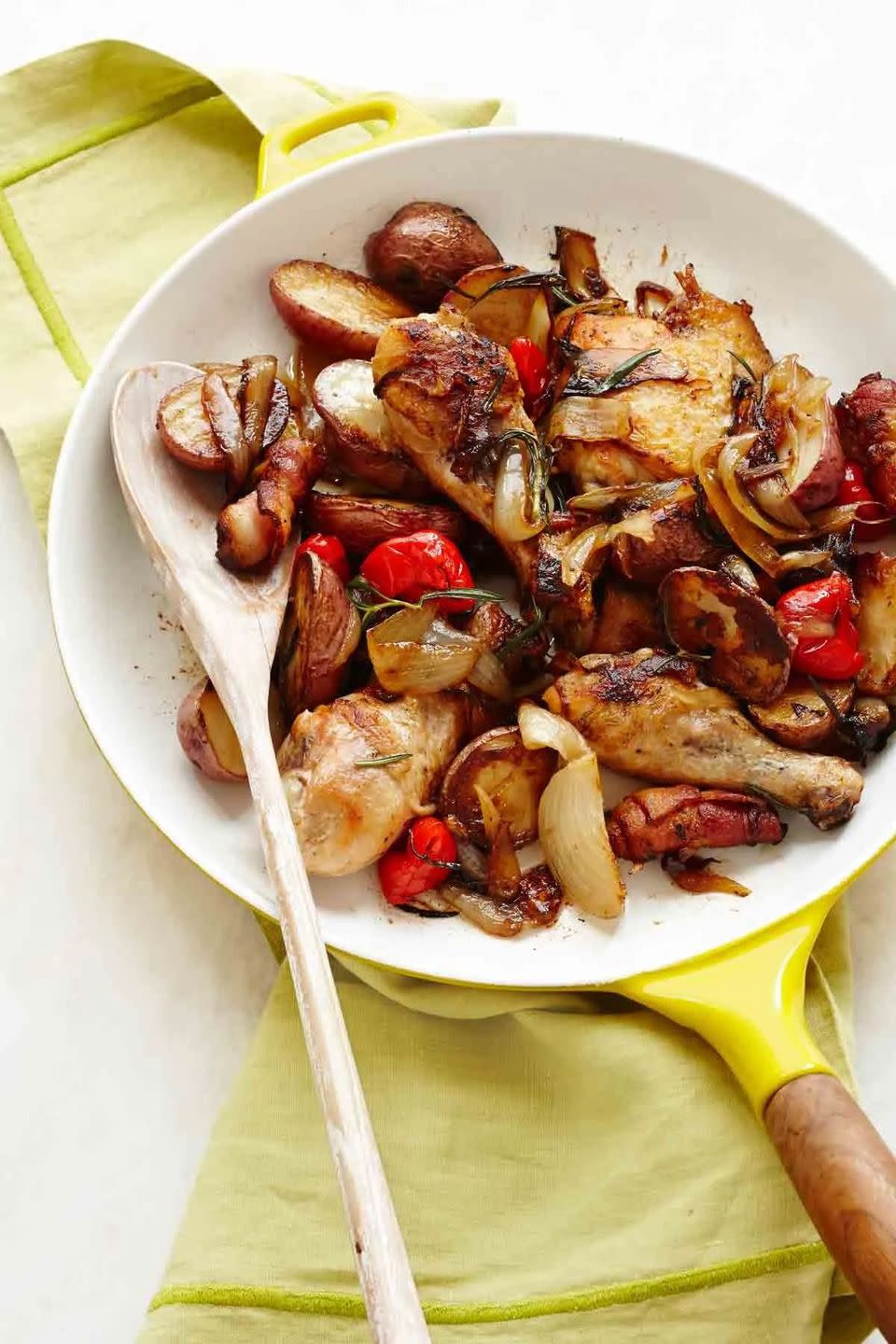 Skillet Chicken, Potatoes, and Peppers