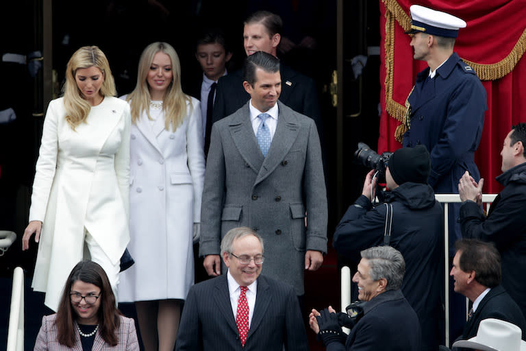 <p>Ivanka, Tiffany, Barron, Eric, and Donald Jr.</p>