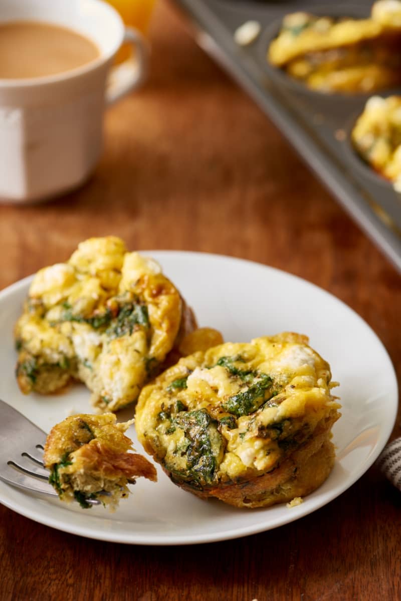 Kale and Goat Cheese Frittata Cups
