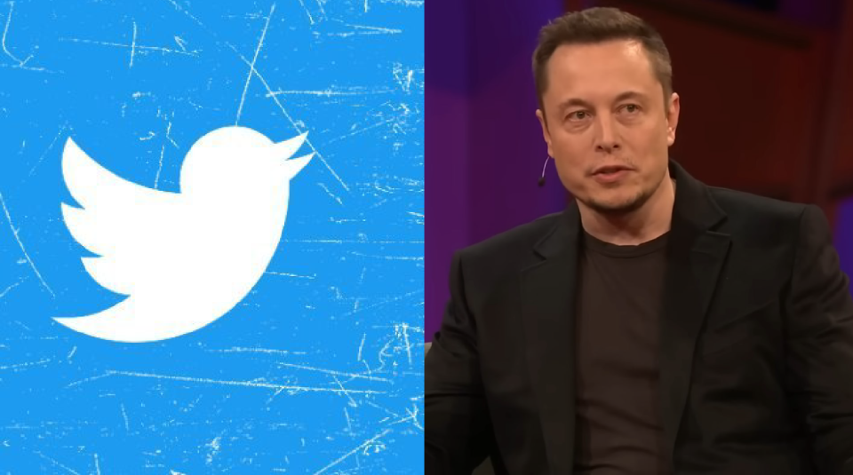 推特新老闆馬斯克（Elon Musk）打擊假冒帳號。   圖：翻攝自推特Twitter、《TED》採訪影片（資料照）