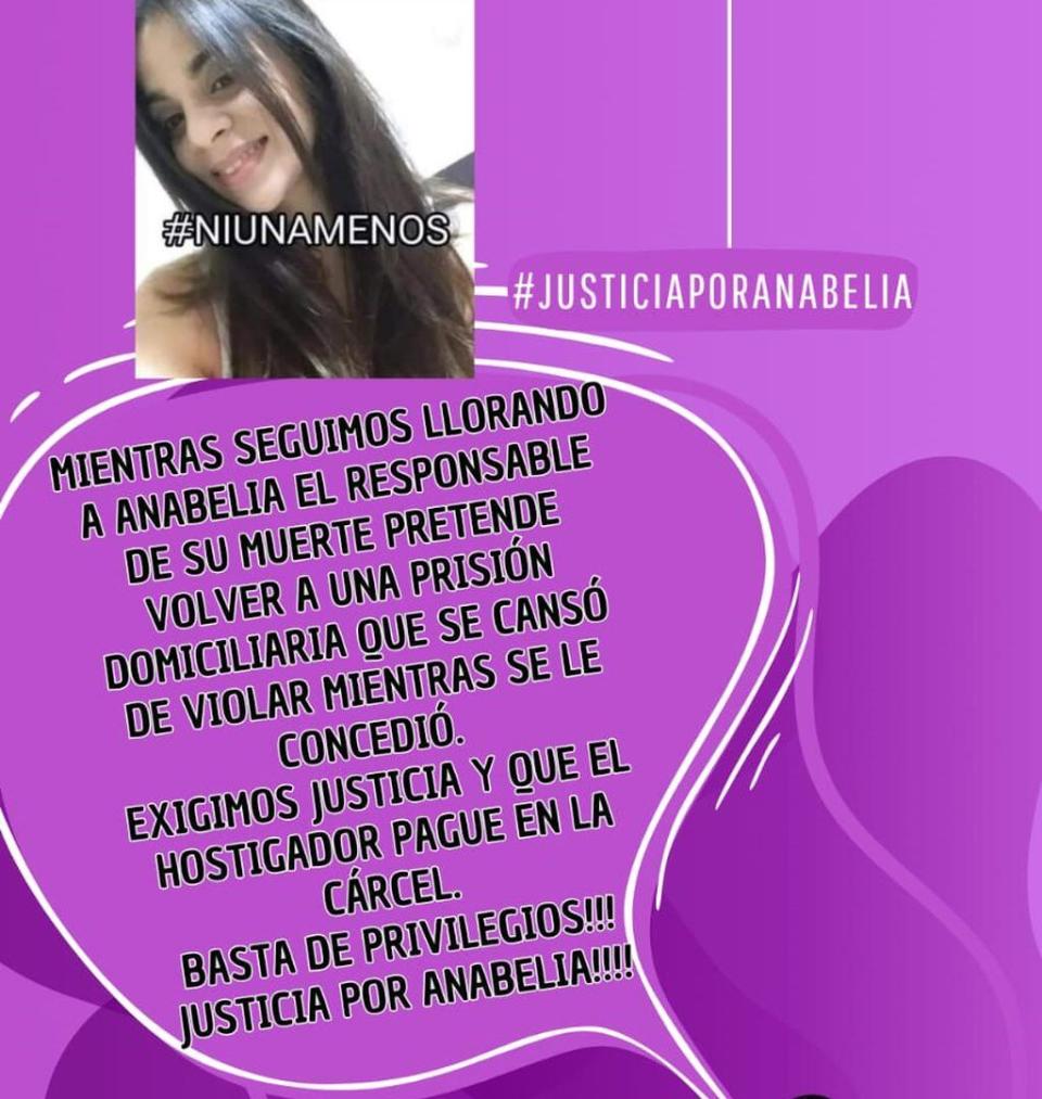 Familiares y amigos de Anabelia Ayala realizarán un homenaje a la chica, quien denunció por violencia de género a Oscar Junior Benítez