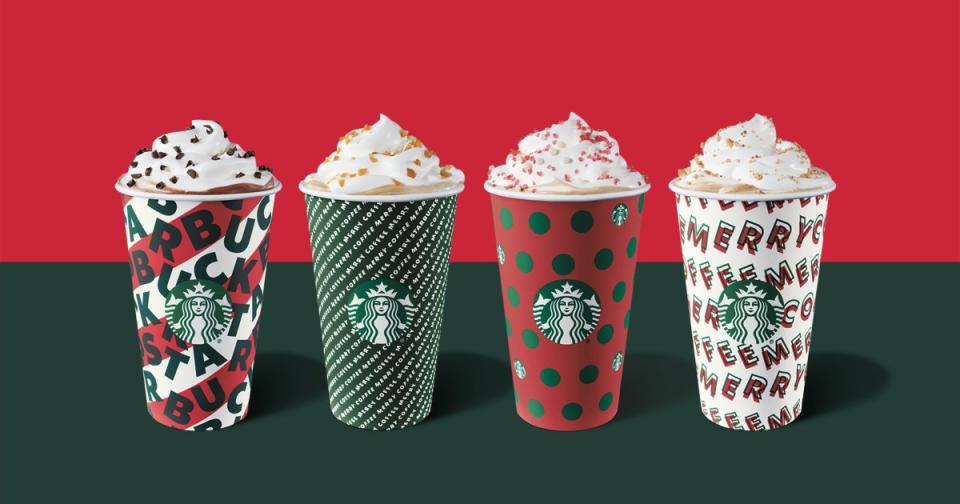 Every Starbucks Holiday Beverage, Ranked from Least to Most Calories