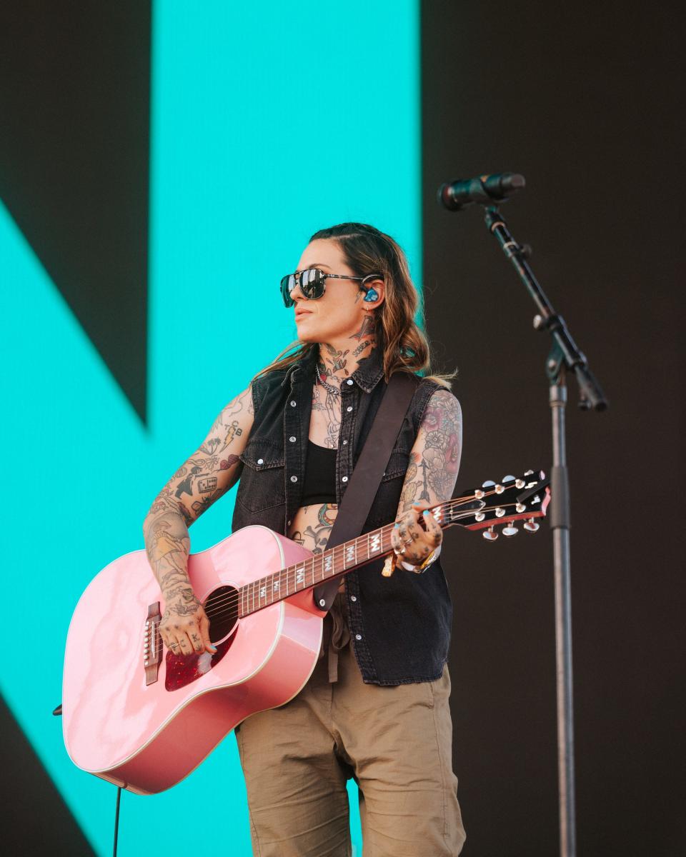 Morgan Wade performs on the Mane Stage during Stagecoach country music festival at the Empire Polo Club in Indio, Calif. on Saturday, April 29, 2023. Wade will open for Alanis Morissette on Aug. 8 at Acrisure Arena.