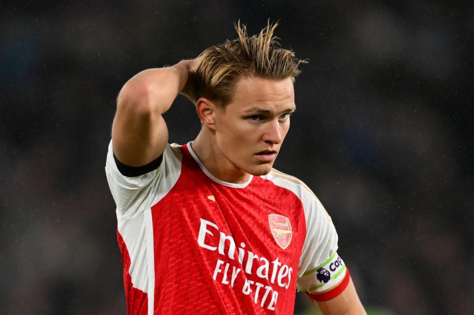 Gunners captain Martin Odegaard did not come off the bench against Sheffield United (AFP)