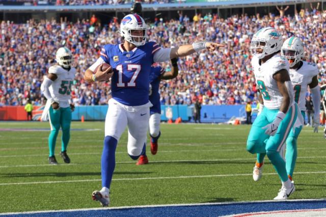 Allen delivers five touchdowns as Bills defeat Dolphins