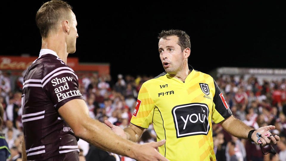 Cherry-Evans was furious with the late calls against his side. Pic: Getty