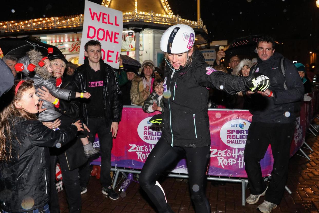 Cycling challenge: Zoe Ball rode 300-miles from Blackpool to Brighton: PA