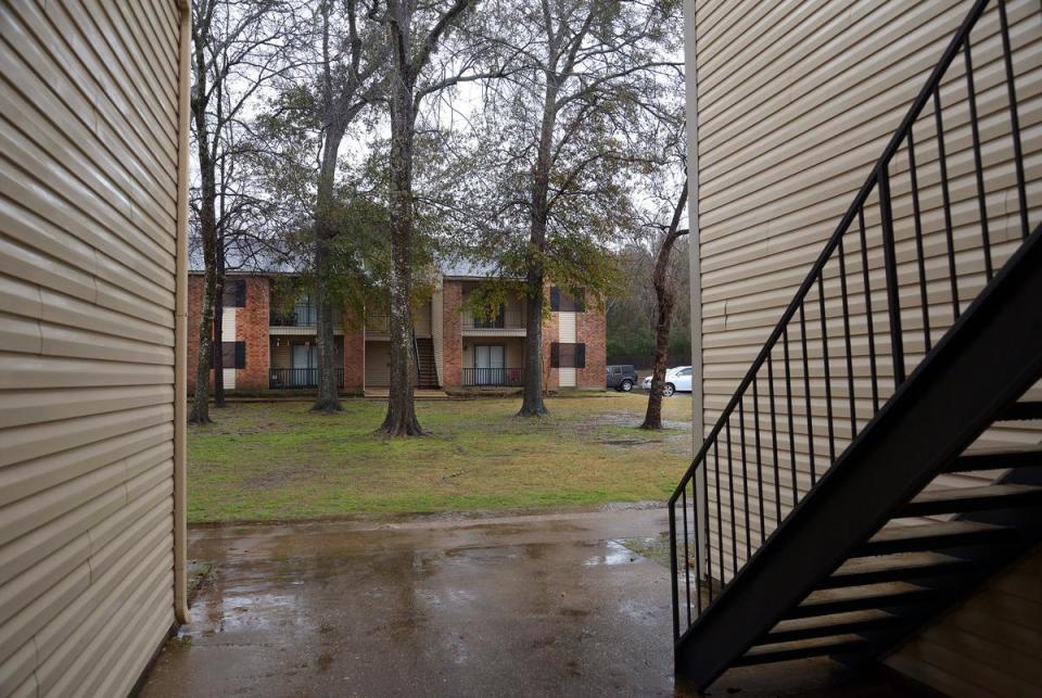 Lufkin Great Oaks Apartments at 3205 Old Union Road, Lufkin, Texas. Aaliyah Anders, a resident at the complex, was fatally shot by Lufkin police after they responded to her 911 call on Wednesday, December 27, 2023.