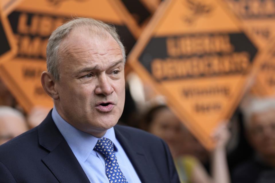 The Lib Dem leader was also interviewed by ITV (PA Wire)