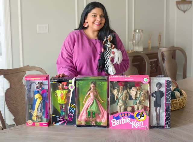 Woman delighted to find over 100 vintage Barbies in new home — a