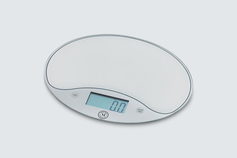 martha stewart collection glass kitchen scale