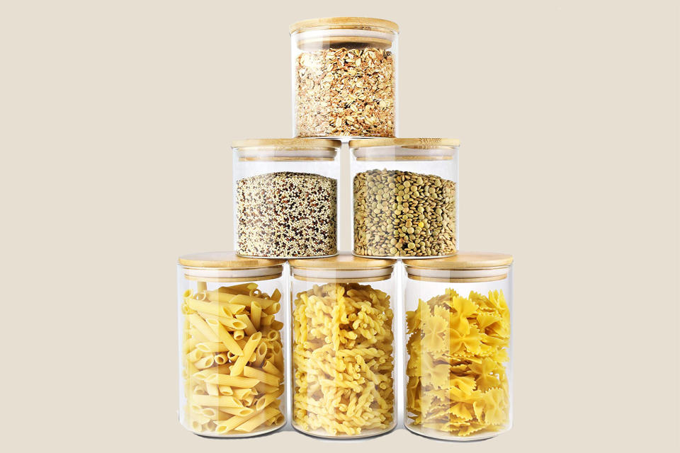 Best Minimalist: Urban Green Glass Storage Jars