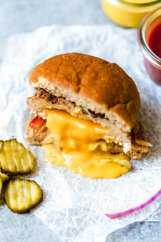 Easy Turkey Inside Out Cheeseburgers