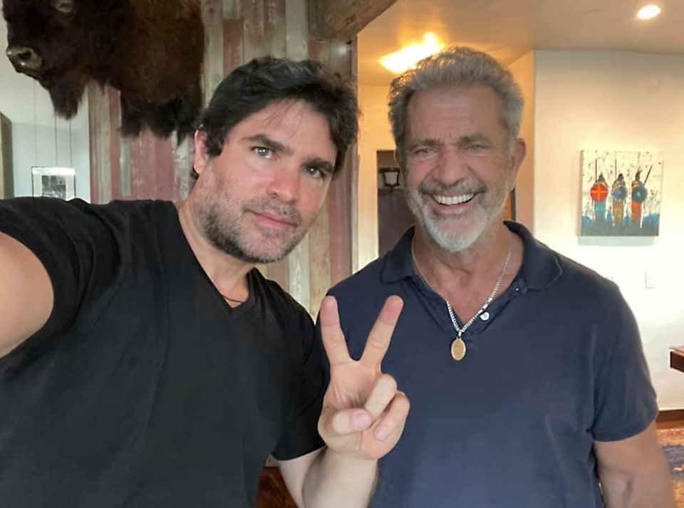 Eduardo Verástegui con Mel Gibson / Cortesía 