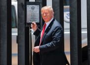 FILE PHOTO: U.S. President Trump visits the U.S.-Mexico border in San Luis, Arizona