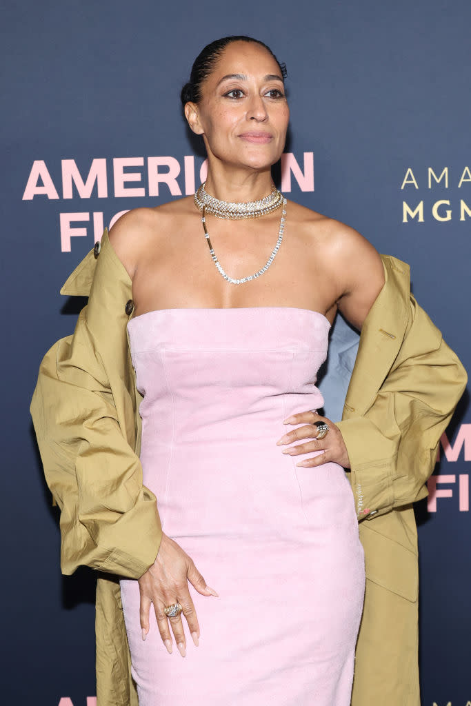 Tracee Ellis Ross, celebrity style, Marni spring 2024 ready-to-wear collection, screening, 'American Fiction,' Dec. 5, Los Angeles, Amazon