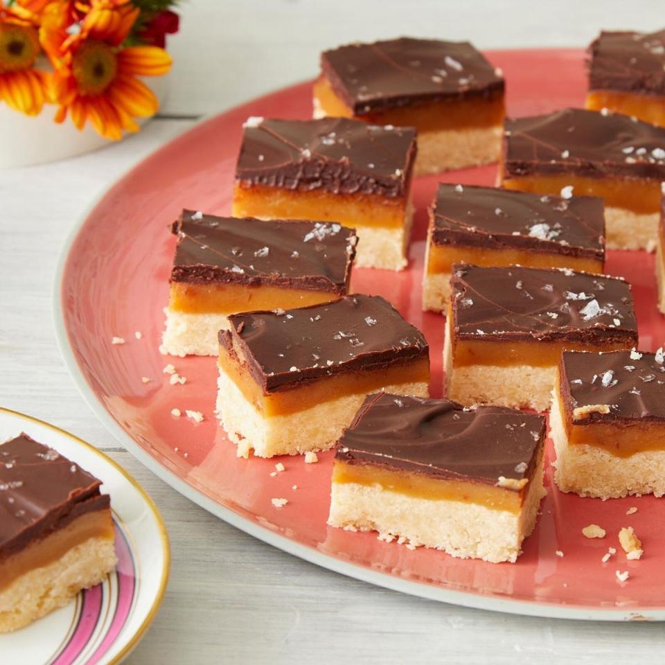 spring cookies millionaires shortbread