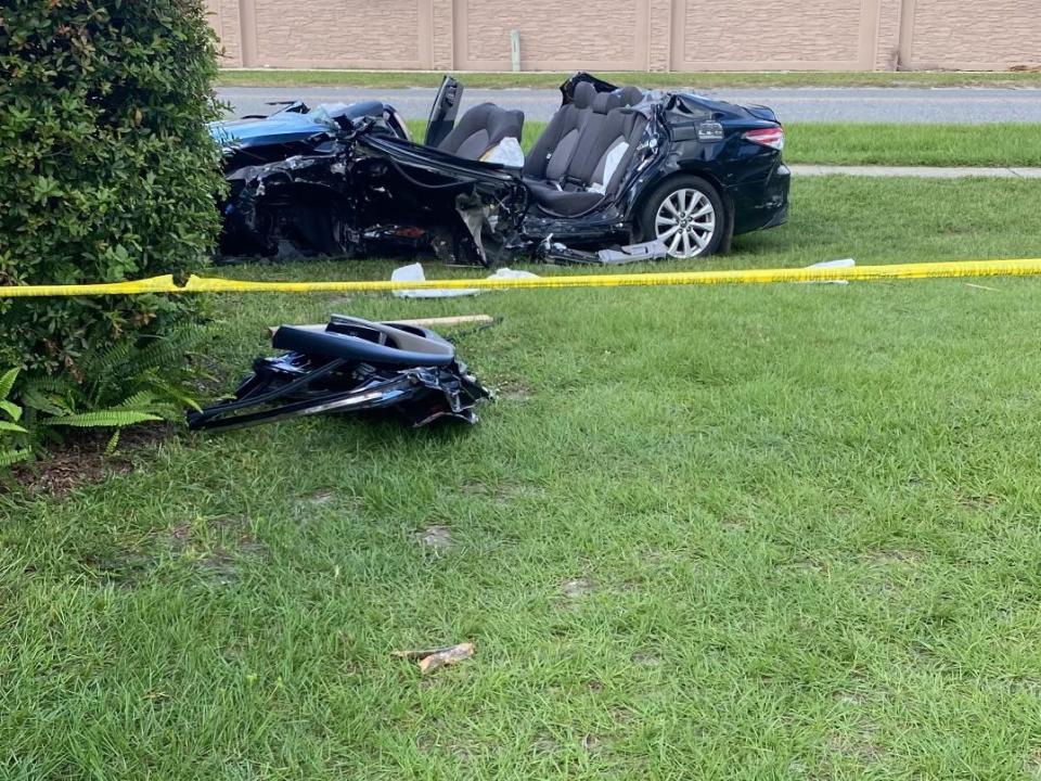 A 7-year-old died Thursday following a crash involving a suspect who was fleeing the scene of a car burglary, the Apopka Police Department said.