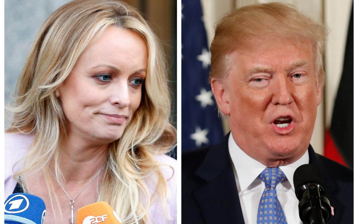 Stormy Daniels offers intimate and disparaging details about her alleged affair with the US president - REUTERS